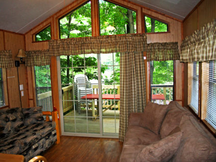 living room of cabin Indian Head Canoeing Rafting Kayaking Tubing Delaware River