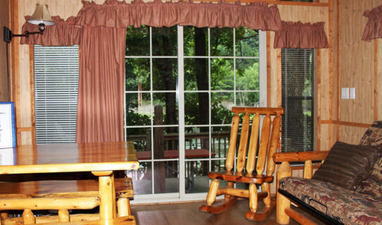 inside a cabin seating and living room Indian Head Canoeing Rafting Kayaking Tubing Delaware River