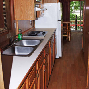 galley kitchen in bunk house Indian Head Canoeing Rafting Kayaking Tubing Delaware River