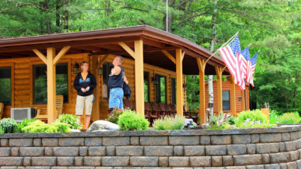 log cabin vacation rentals Delaware River