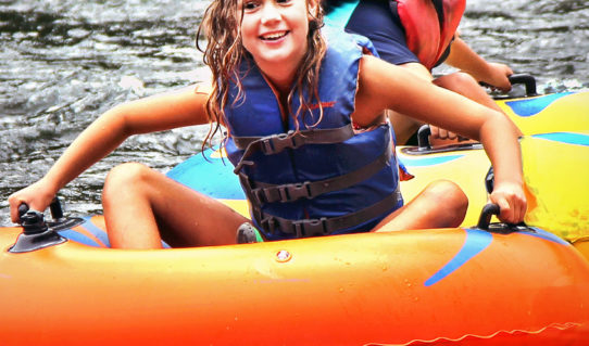 two kids enjoying tubing on Delaware Indian Head Canoeing Rafting Kayaking Tubing Delaware River