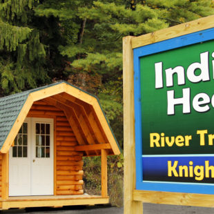 Indian Head Canoes sign at Knights Eddy location